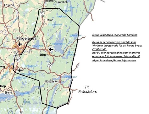Här är kartan över det tänkta området "Östra Valbodalen":